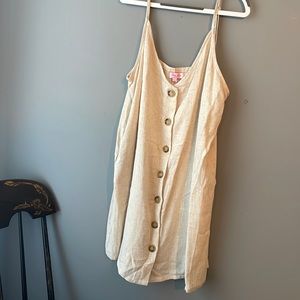 Beige beachy dress from Pink Lilly, size large